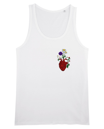 Inima cu flori  White