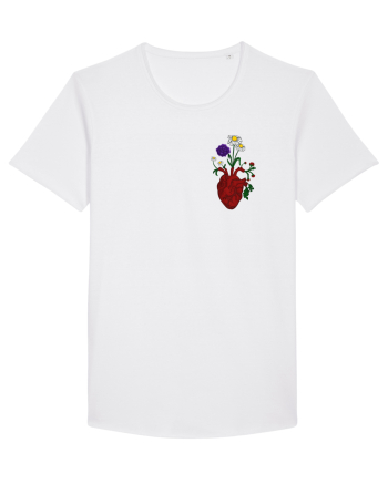 Inima cu flori  White