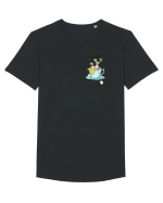 Ceai de mușețel  Tricou mânecă scurtă guler larg Bărbat Skater