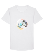 Anxietate  Tricou mânecă scurtă guler larg Bărbat Skater