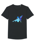 Zână albastra  Tricou mânecă scurtă guler larg Bărbat Skater