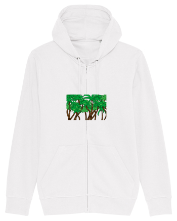 Boxed Palmtrees White