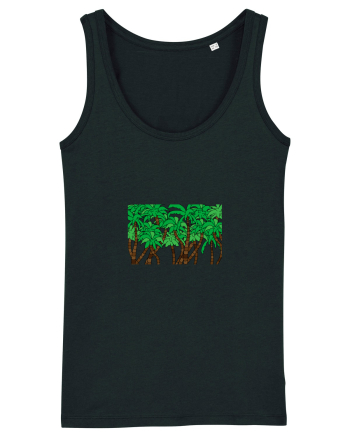 Boxed Palmtrees Black