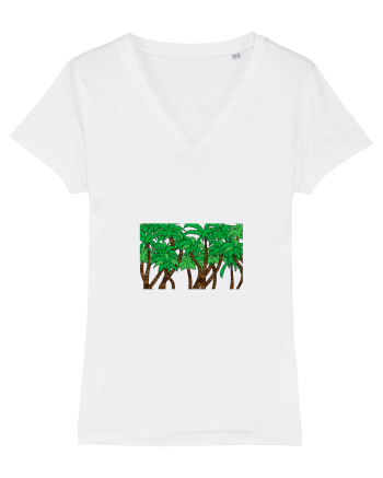 Boxed Palmtrees White