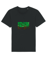 Boxed Palmtrees Tricou mânecă scurtă Unisex Rocker