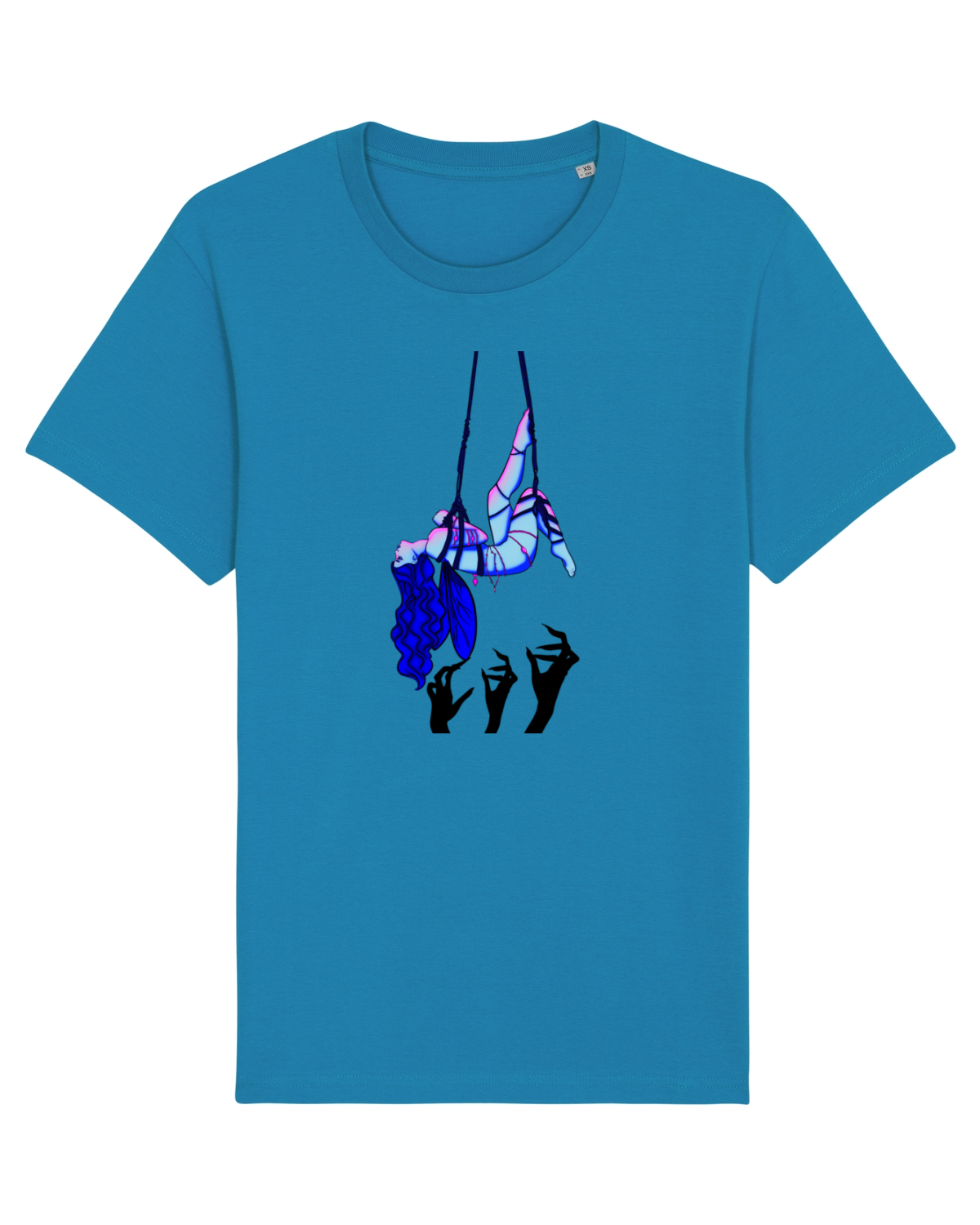 Tricou mânecă scurtă Unisex Rocker Azur