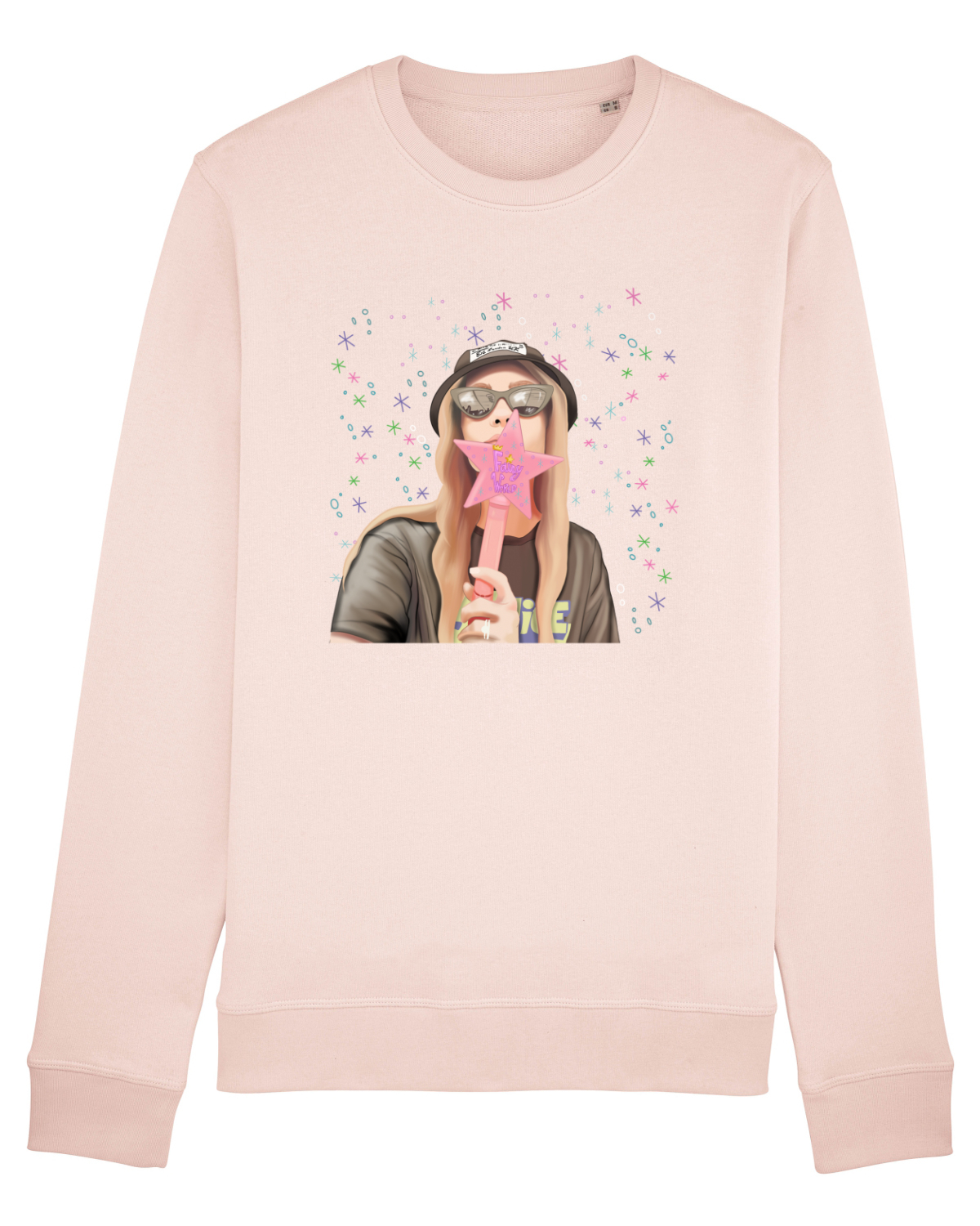 Bluză mânecă lungă Unisex Rise Candy Pink