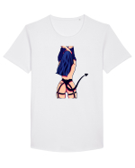 Diavoliță Tricou mânecă scurtă guler larg Bărbat Skater