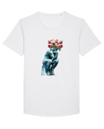 Gânditorul Tricou mânecă scurtă guler larg Bărbat Skater