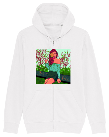 Fata cu floare de soare White
