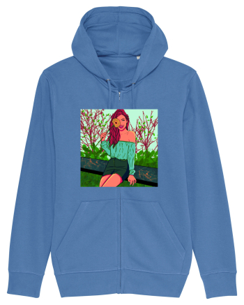 Fata cu floare de soare Bright Blue
