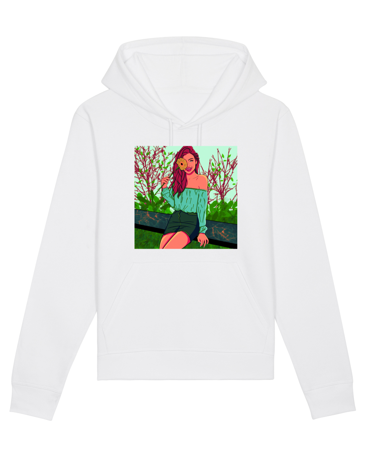 Hanorac Unisex Drummer White