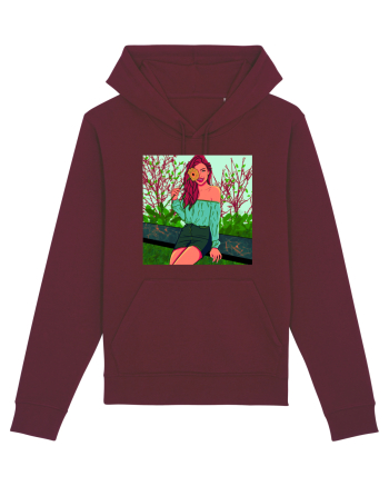 Fata cu floare de soare Burgundy