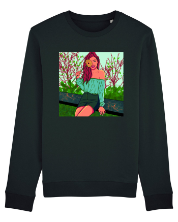 Fata cu floare de soare Black