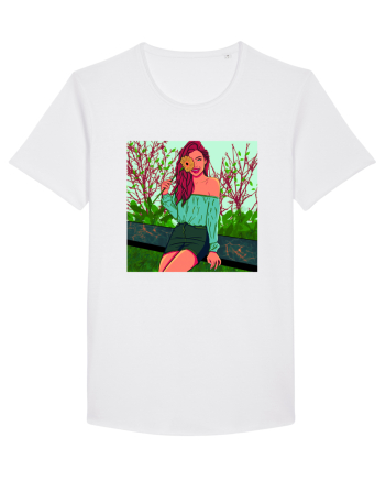 Fata cu floare de soare White