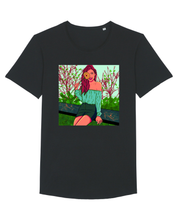 Fata cu floare de soare Black