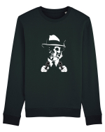 Gangster  - alb  Bluză mânecă lungă Unisex Rise