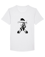 Gangster - negru  Tricou mânecă scurtă guler larg Bărbat Skater