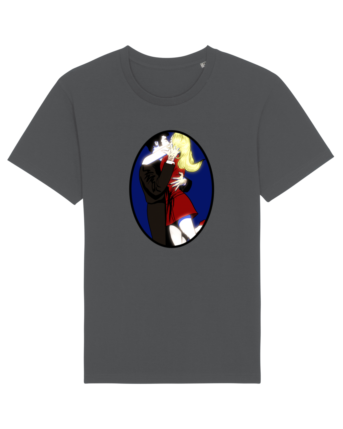 Tricou mânecă scurtă Unisex Rocker Anthracite