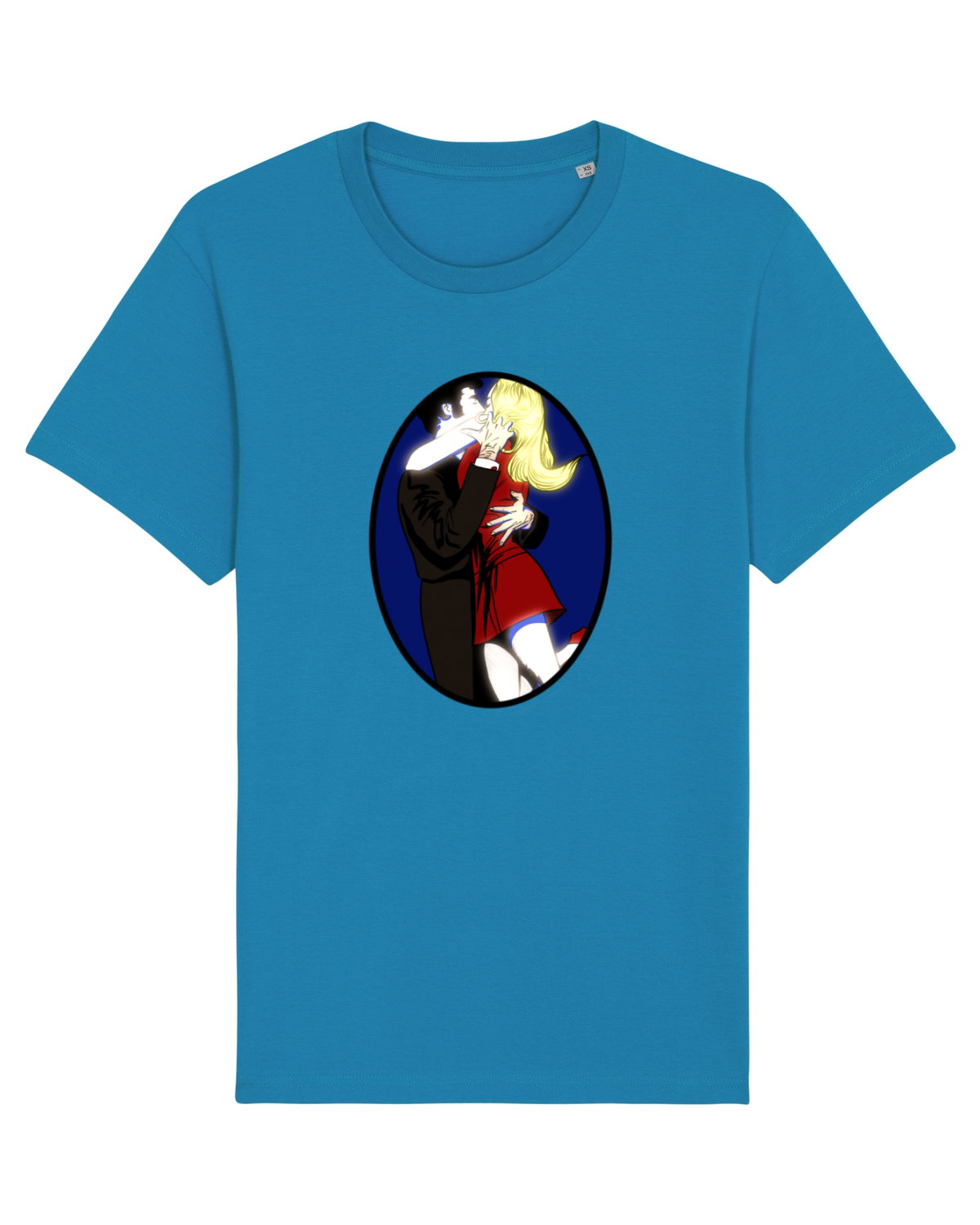 Tricou mânecă scurtă Unisex Rocker Azur