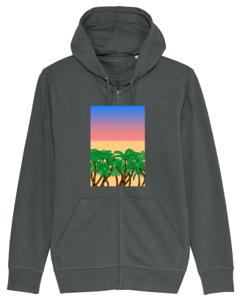 Sunset Palmtrees Anthracite