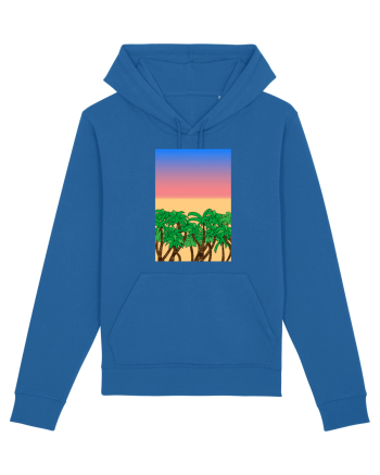 Sunset Palmtrees Royal Blue