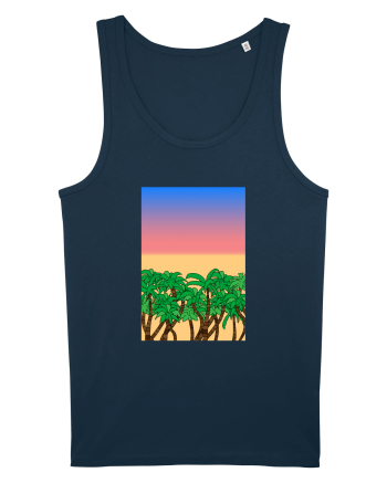 Sunset Palmtrees Navy
