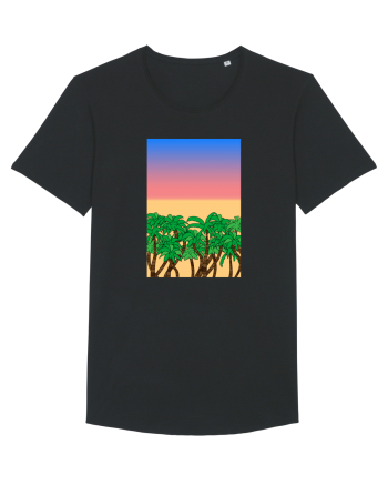 Sunset Palmtrees Black