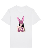 Fata iepure  Tricou mânecă scurtă Unisex Rocker