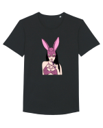 Fata iepure  Tricou mânecă scurtă guler larg Bărbat Skater