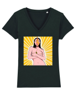 Muratura sexy Tricou mânecă scurtă guler V Damă Evoker