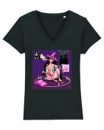 Vrăjitoarea sexy Tricou mânecă scurtă guler V Damă Evoker