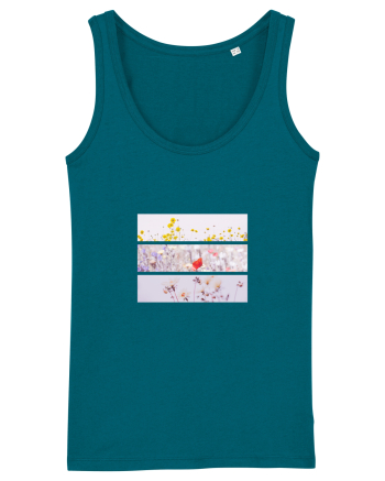 Pink Flowers Ocean Depth