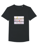 Pink Flowers Tricou mânecă scurtă guler larg Bărbat Skater