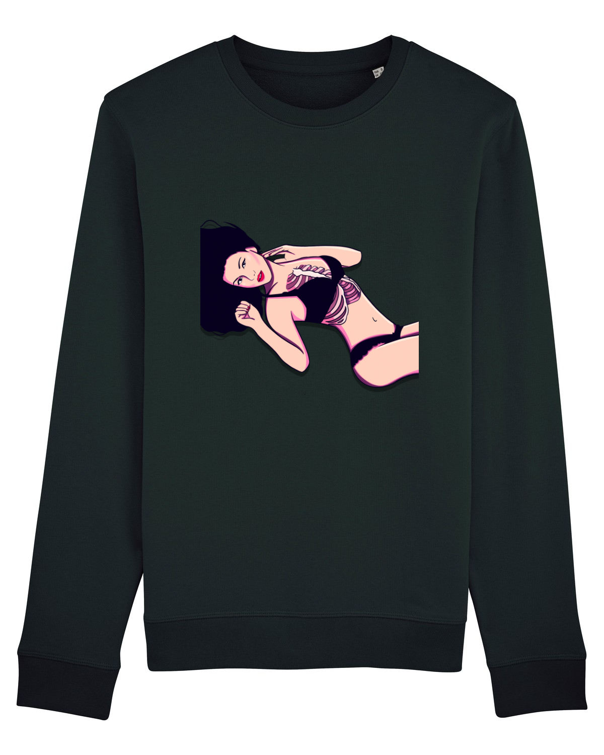 Bluză mânecă lungă Unisex Rise Black