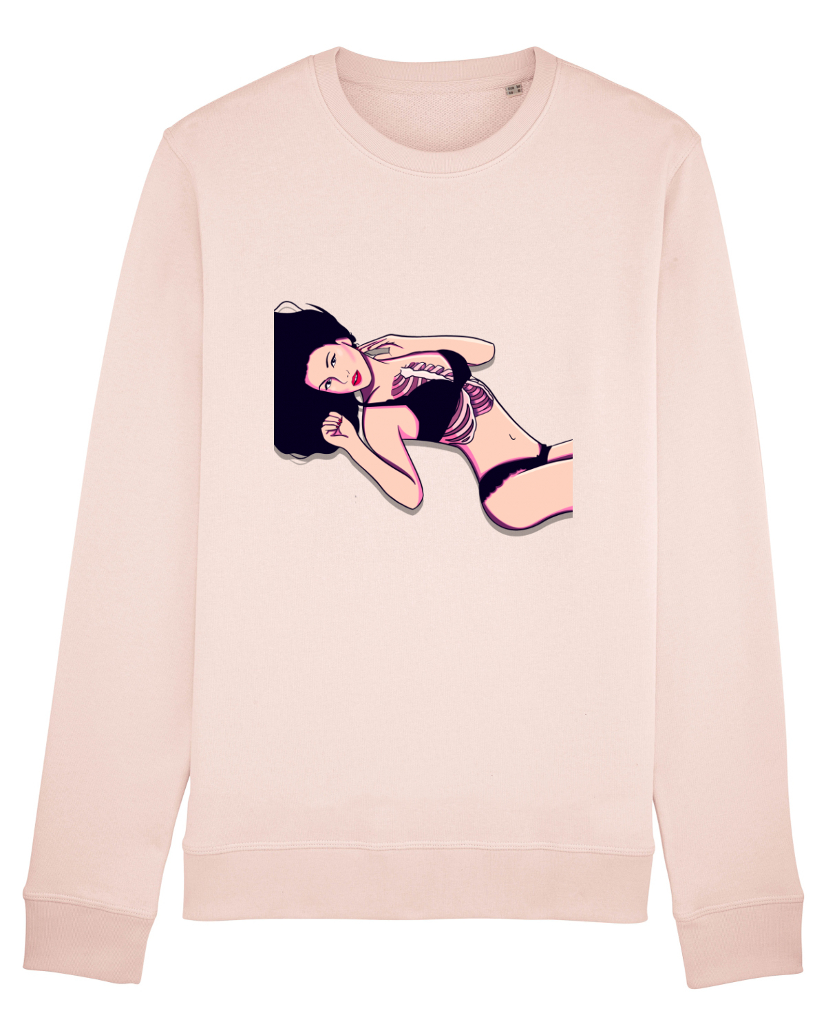 Bluză mânecă lungă Unisex Rise Candy Pink