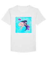 Zodia Pești Tricou mânecă scurtă guler larg Bărbat Skater