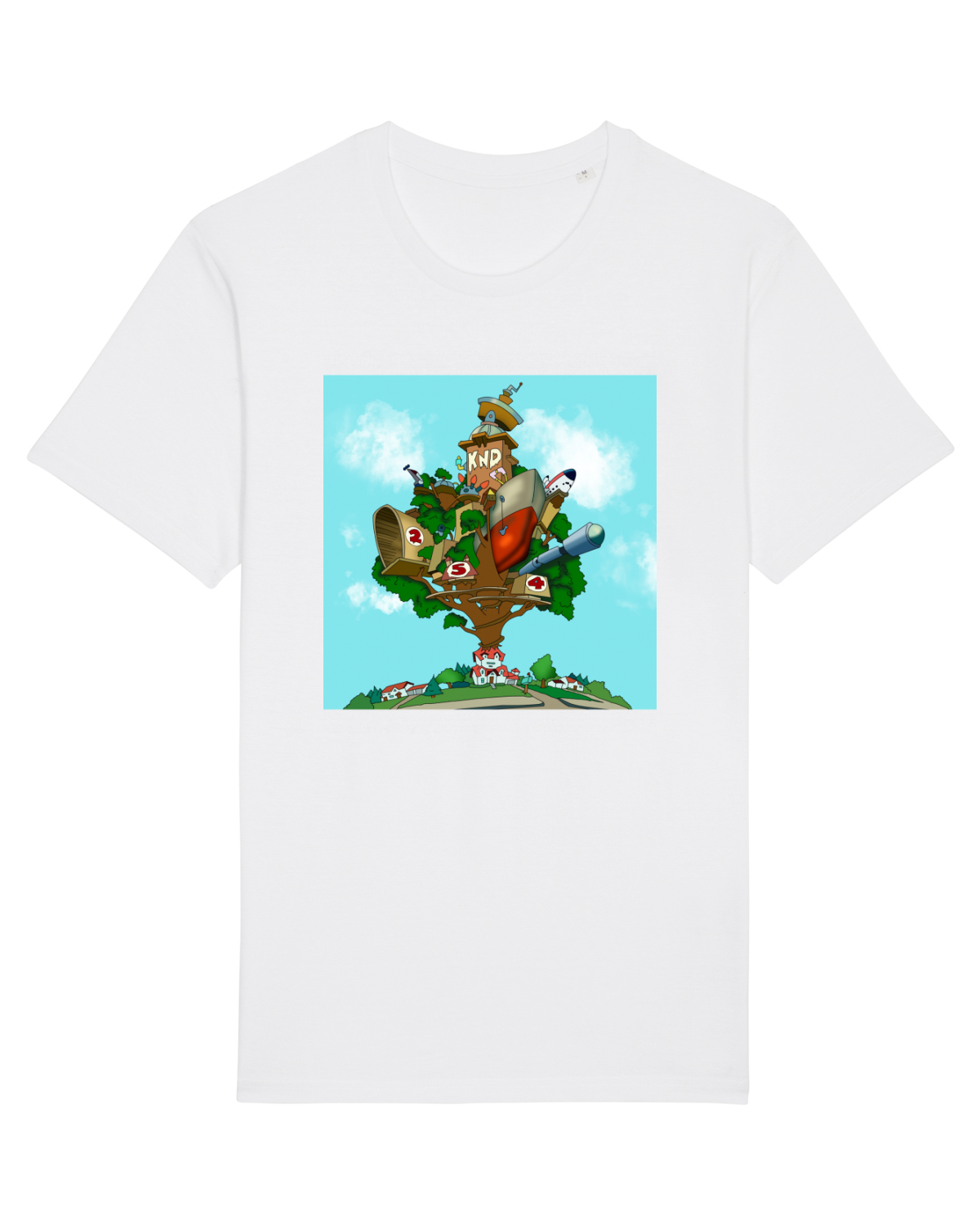 Tricou mânecă scurtă Unisex Rocker White