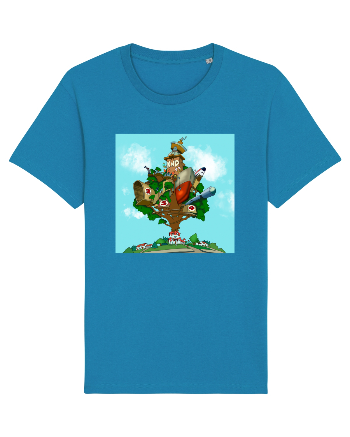 Tricou mânecă scurtă Unisex Rocker Azur