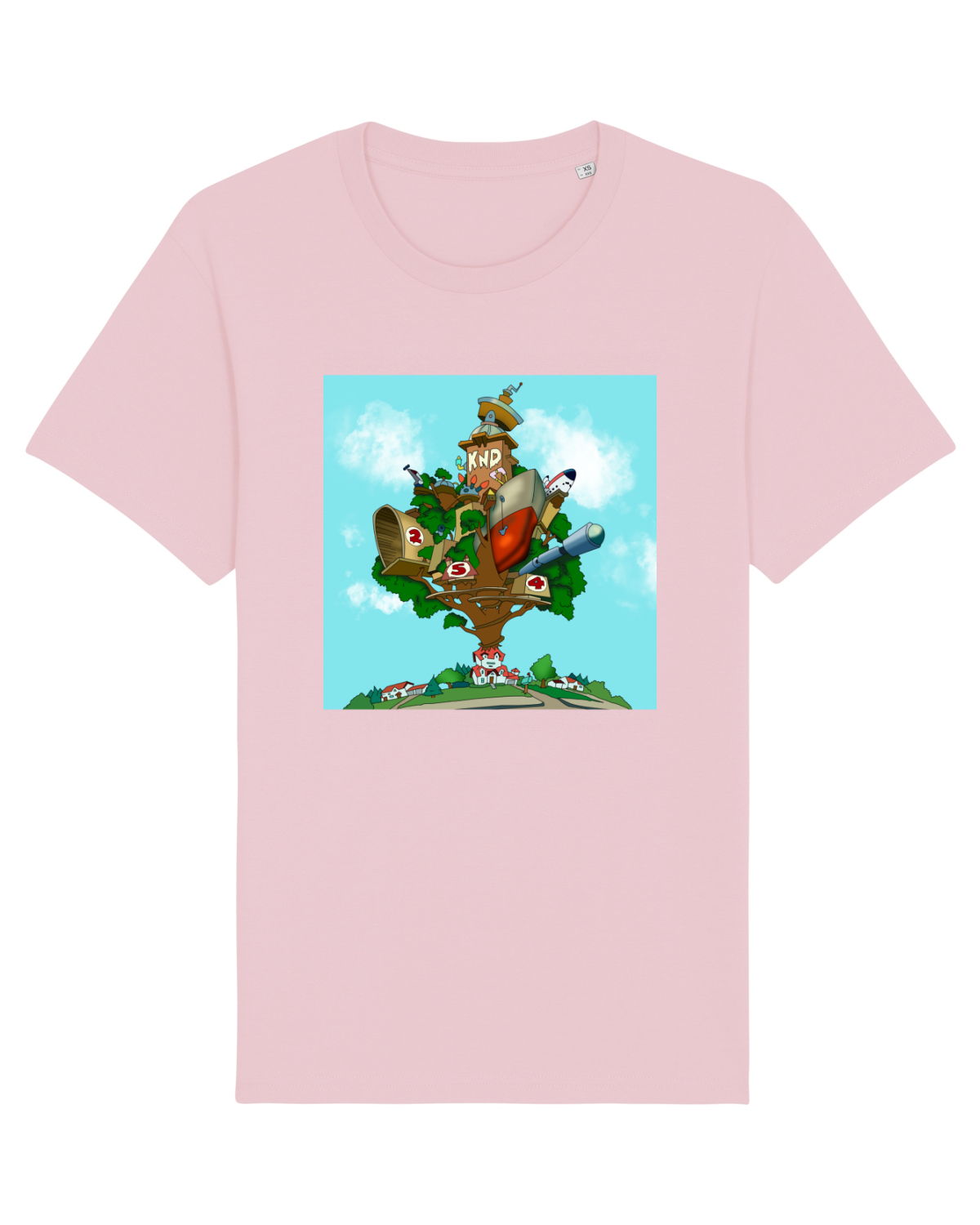 Tricou mânecă scurtă Unisex Rocker Cotton Pink