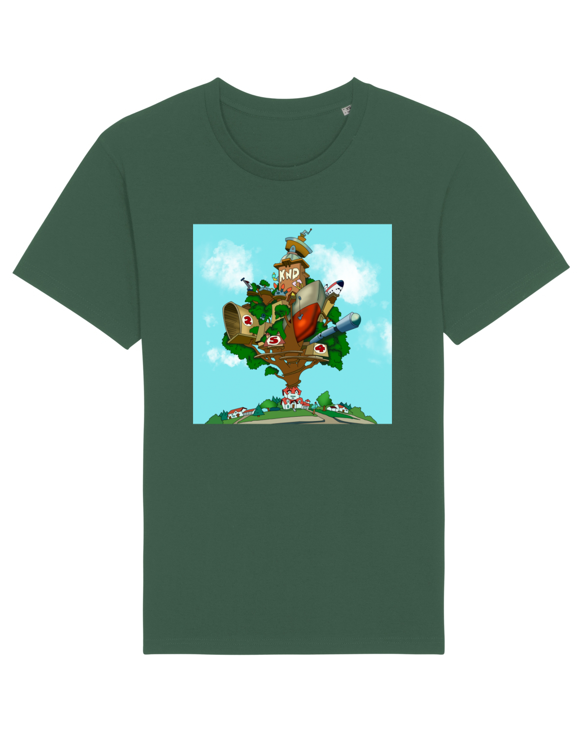 Tricou mânecă scurtă Unisex Rocker Bottle Green