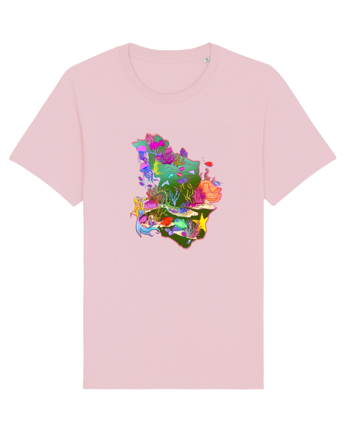 Tricou mânecă scurtă Unisex Rocker Cotton Pink