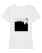 Dark Forest Tricou mânecă scurtă guler larg fitted Damă Expresser