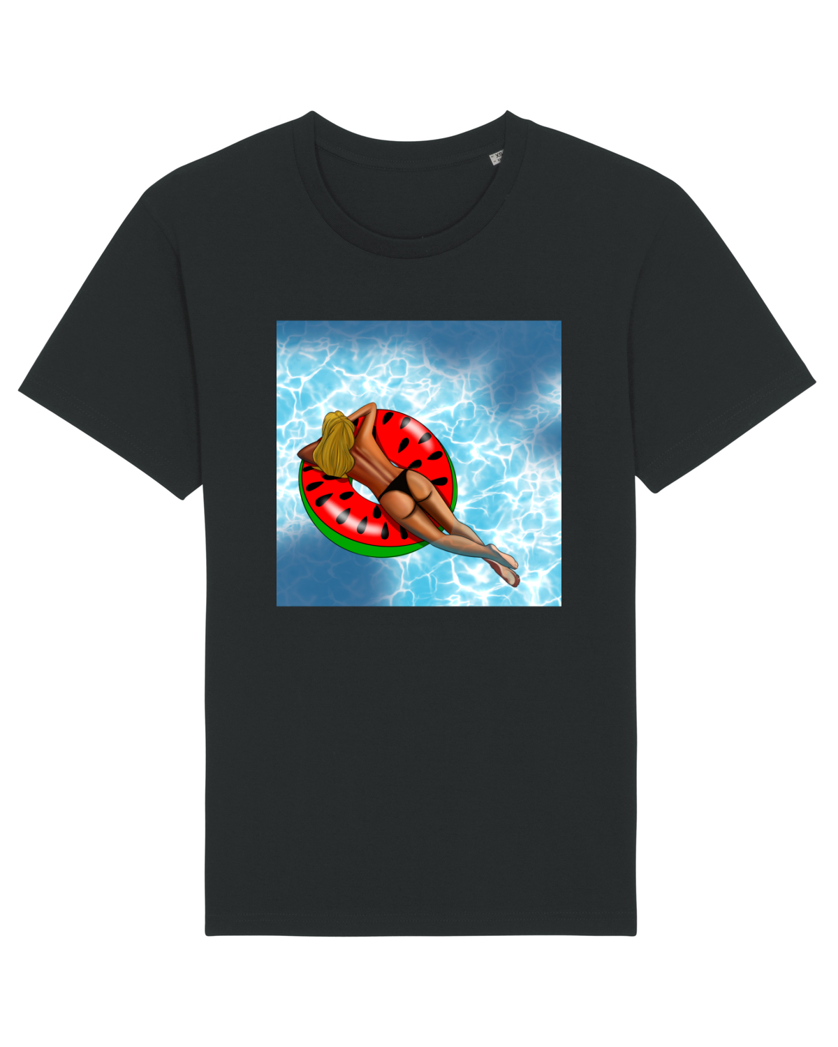 Tricou mânecă scurtă Unisex Rocker Black