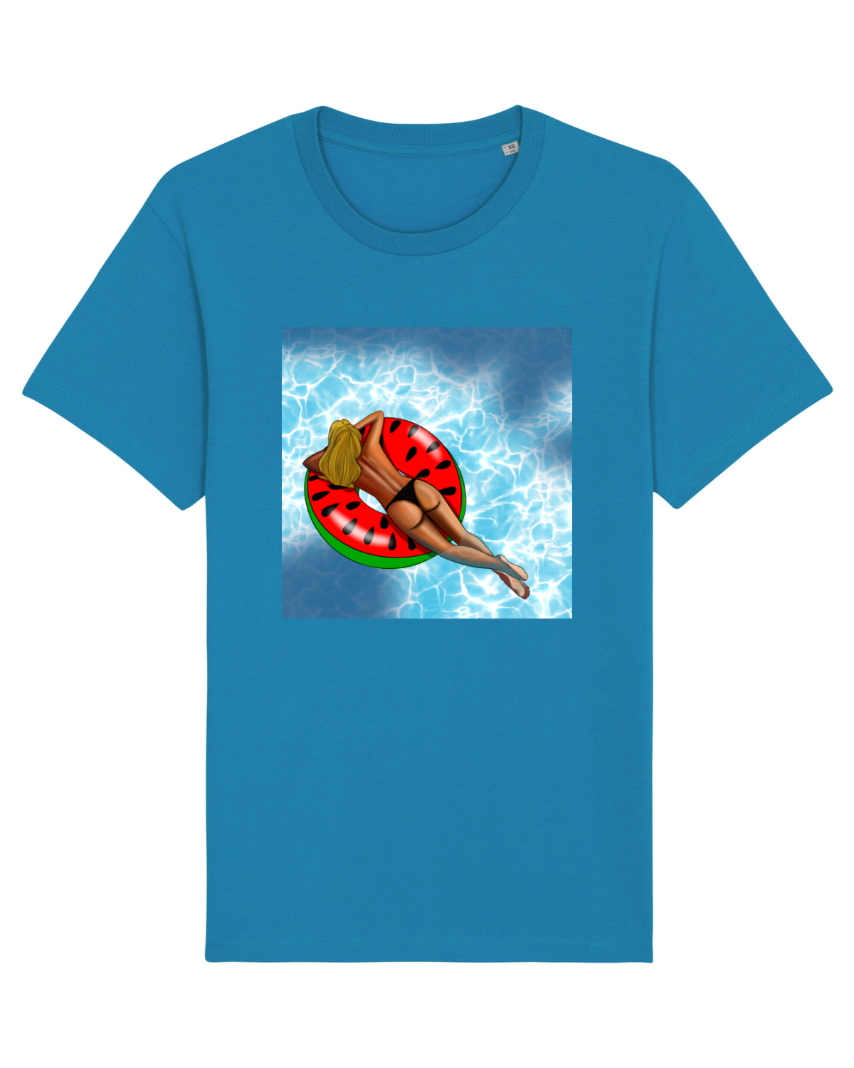 Tricou mânecă scurtă Unisex Rocker Azur