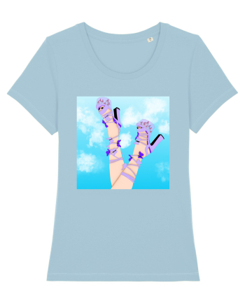 Pantofii fluturași  Sky Blue