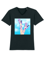 Pantofii fluturași  Tricou mânecă scurtă guler V Bărbat Presenter