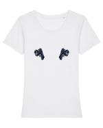 Arme Tricou mânecă scurtă guler larg fitted Damă Expresser