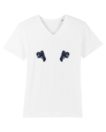 Arme Tricou mânecă scurtă guler V Bărbat Presenter