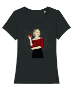 Sabrina  Tricou mânecă scurtă guler larg fitted Damă Expresser